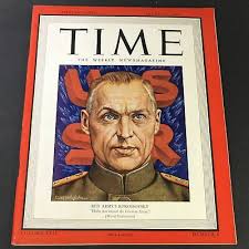 VTG Time Magazine Vol. 42 #8 August 23 1943 - Red Army's Konstantin  Rokossovsky | eBay