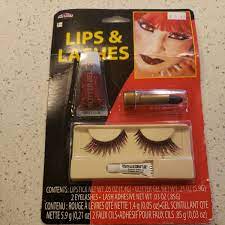 glitter lipstick eyelashes ebay