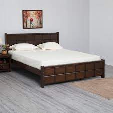cresta queen size bed brown brown