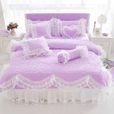 quilted cotton thick duvet cover lace
