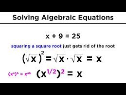 Solving Algebraic Equations With Roots