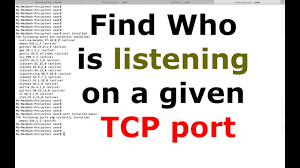 For example, check out this example output. Mac Os X Find Who Is Listening On A Given Tcp Port Macos Youtube