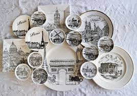 Black White Plates Set Of 17 Gallery