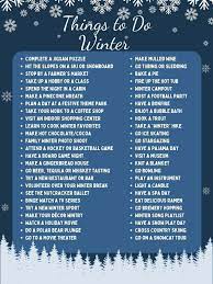 50 winter activities fun things to do