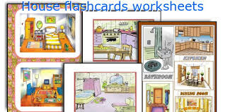 Great for practising and revising new vocabulary. House Flashcards Worksheets
