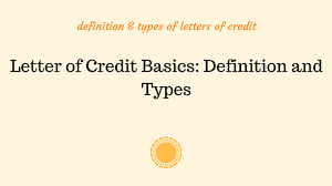 letter of credit basics