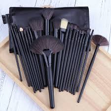 24 makeup brushes set portable storage