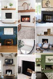 Easy Brick Fireplace Makeover Ideas