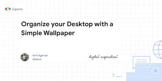 Desktop With A Simple Wallpaper