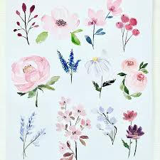 30 watercolor flower painting ideas for