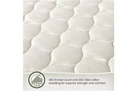 Shop for organic mattress cover online at target. Full Whisper Organics 100 Organic Mattress Protector Quilted Fitted Mattress Pad Cover Gots Certified Breathable Mattress Protector Ivory Colour 43cm Deep Pocket Full Size Bed Matt Blatt