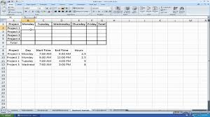 How To Make A Time Sheet Using Matrices And If Statements In Excel