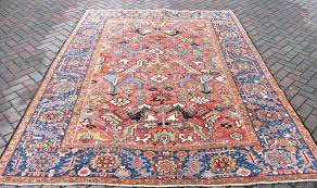 an antique heriz carpet allover large