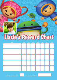 Personalised Team Umizoomi Reward Chart Adding Photo Option