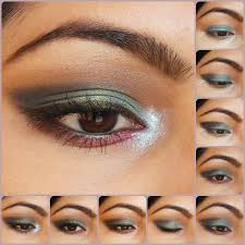 eye makeup tutorial pea blue eyes