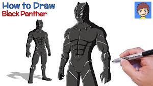 black panther drawing tutorial