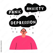 sad man feel anxiety depression panic