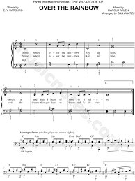 The music of anna marburger. Over The Rainbow From The Wizard Of Oz Sheet Music Easy Piano In C Major Download Print Sku Mn0145597