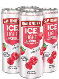 smirnoff ice light raspberry soda 4