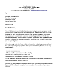 Letter For Proposal For Business Free Letter Templates For