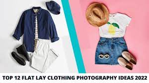 flat lay clothing photography ideas