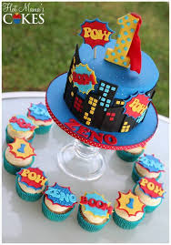 Ideas for suoer hero cake : 1st Birthdays Hot Mama S Cakes Boy Birthday Cake Superhero Cake Cupcake Cakes