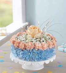 birthday wishes flower cake coastal by