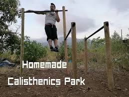 diy homemade calisthenics park with