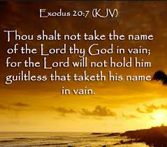 Conflict of The Ages Review - The Third Commandment 04/09/17 Exodus 20:7 "Thou  shalt not take the name of the LORD thy God in vain; for the LORD will not  hold him