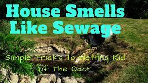 house smells like sewage get rid of