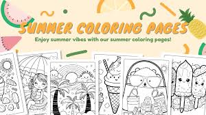 summer coloring pages world of printables