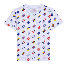 Boys Randolph Ao T Shirt In Signal Flag Print