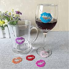 Wine Glass Charms Rings Markers Party