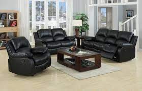 bonded leather recliner sofa suite