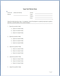 Trying Out Multiple Choice Test Template As A Teacher 2060