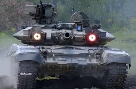 Russian tanks at the Polish border