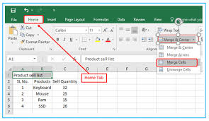 how to merge cells in excel resource