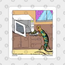 microwave funny reptile novelty gift