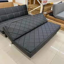 sofa bed kulit perabotan rumah di