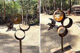 Handmade Kookaburra Metal Garden Sculpture