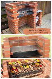 how to build brick bbq grill diy