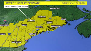 A severe thunderstorm watch (same code: Maine Nh Weather Severe Thunderstorm Warning Issued Newscentermaine Com