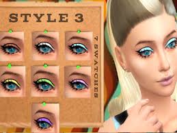 the sims resource twiggy eyeliner set