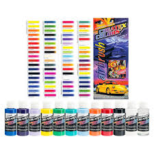 Details About 11 Createx Colors Opaque Airbrush Paint Kit Color Chart Hobby Craft Art