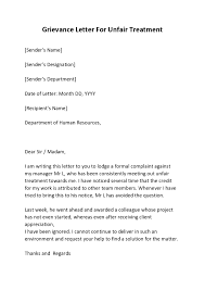 28 formal grievance letter templates