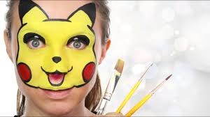 pikachu pokemon go face painting