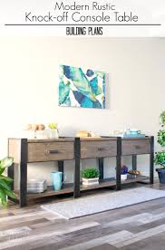 Rustic Modern Knock Off Console Table
