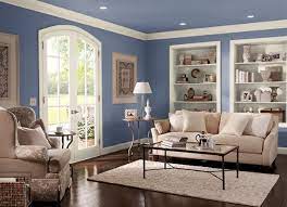 blue paint color options for a living room