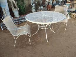 Vintage Metal Outdoor Table Chair Set
