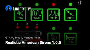 realistic american sirens 1 0 5 for gta 5